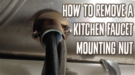 how to remove faucet nut under sink|How to Remove Kitchen Faucet Nut: Simple Step